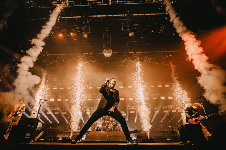 Shinedown performing live at AEC Theatre in Adelaide